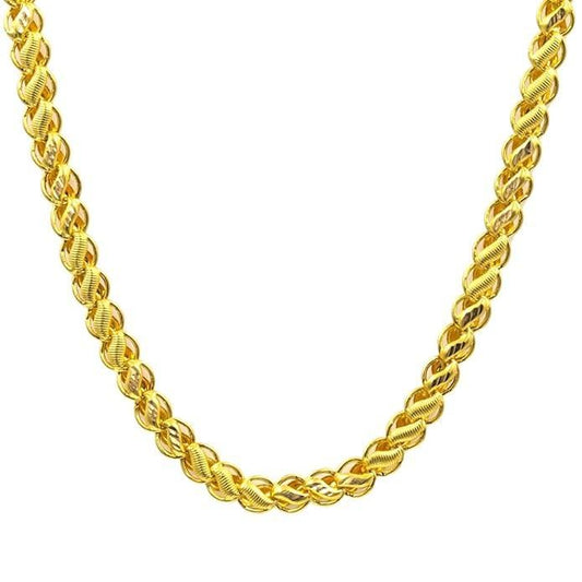 Aurora Shine: Trendy Brass Gold Plated Chain