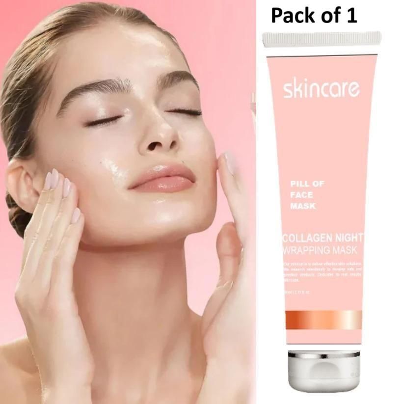 Radiance Overnight: Collagen Night Wrapping Peel-Off Mask – Single Pack