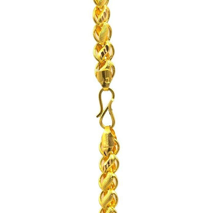 Aurora Shine: Trendy Brass Gold Plated Chain