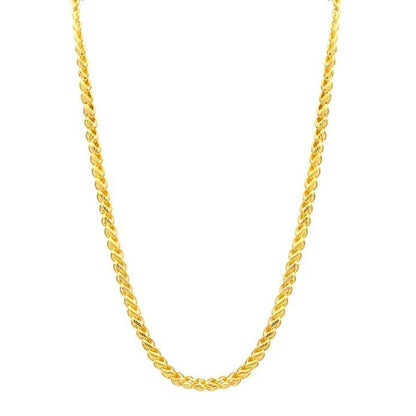 Aurora Shine: Trendy Brass Gold Plated Chain
